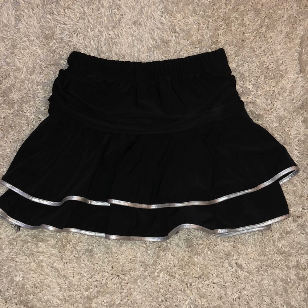 Mini swing skirt with lining